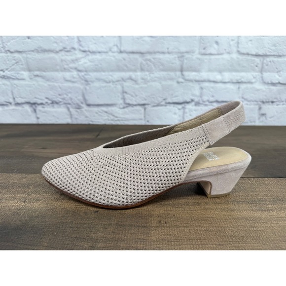 Eileen Fisher Vasa Knit Slingback Pump Blush Pink Women's Size 8 Classic Capsule - Picture 9 of 9